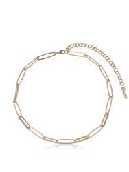 Sparkle In Links 18k Gold Plated Chain Link Necklace - Gold