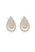 Sparkle Teardrop 18k Gold Plated Stud Earrings