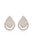 Sparkle Teardrop 18k Gold Plated Stud Earrings - Gold