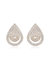 Sparkle Teardrop 18k Gold Plated Stud Earrings - Gold