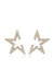 Star Light Crystal Statement Stud 18k Gold Plated Earrings - Gold