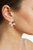 Star Light Crystal Statement Stud 18k Gold Plated Earrings