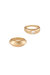 Statement 18k Gold Plated Band Ring Set - Gold