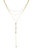 Sunburst 18k Gold Plated Layered Lariat Necklace - Gold