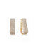 Swaddled Pearl Crystal Teardrop 18k Gold Plated Earrings - 18k Gold Plated