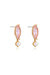 Sweet Mauve Crystal Dangle Earrings