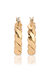 Textured 18k Gold Plated Mini Hoops