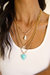 The Malibu Turquoise, Coin, and Pearl 18k Gold Plated Necklace Set