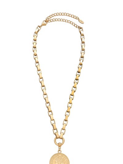 Ettika The Traveler's Coin 18k Gold Plated Chain Necklace product
