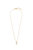 Thin And Delicate 18K Gold Plated Crystal Pendant Necklace