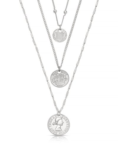 Ettika Three Coins Necklace Set product