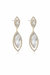 Timeless Crystal 18k Gold Plated Dangle Earrings