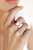 Toi Et Moi Unity Crystals 18k Gold Plated Ring