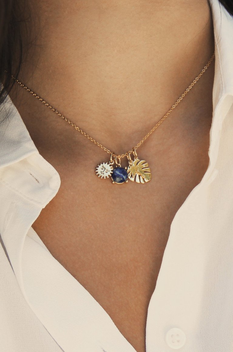 Tropical Getaway 18K Gold Plated Interchangeable Charm Necklace