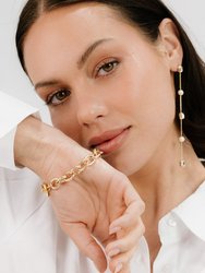 True To You 18k Gold Plated Chain Bracelet