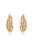Twists And Turns 18k Gold Plated Hoop Earrings
