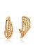 Twists And Turns 18k Gold Plated Hoop Earrings - Gold