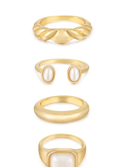 Ettika Ultimate Babe 18k Gold Plated Ring Set product