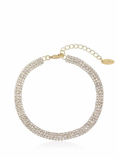 Ettika Unexpected Sparkle 18k Gold Plated Anklet product