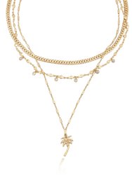 West Palm Layered 18k Gold Plated Necklace