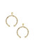 Wishful Thinking 18k Gold Plated Bamboo Earrings - Silver