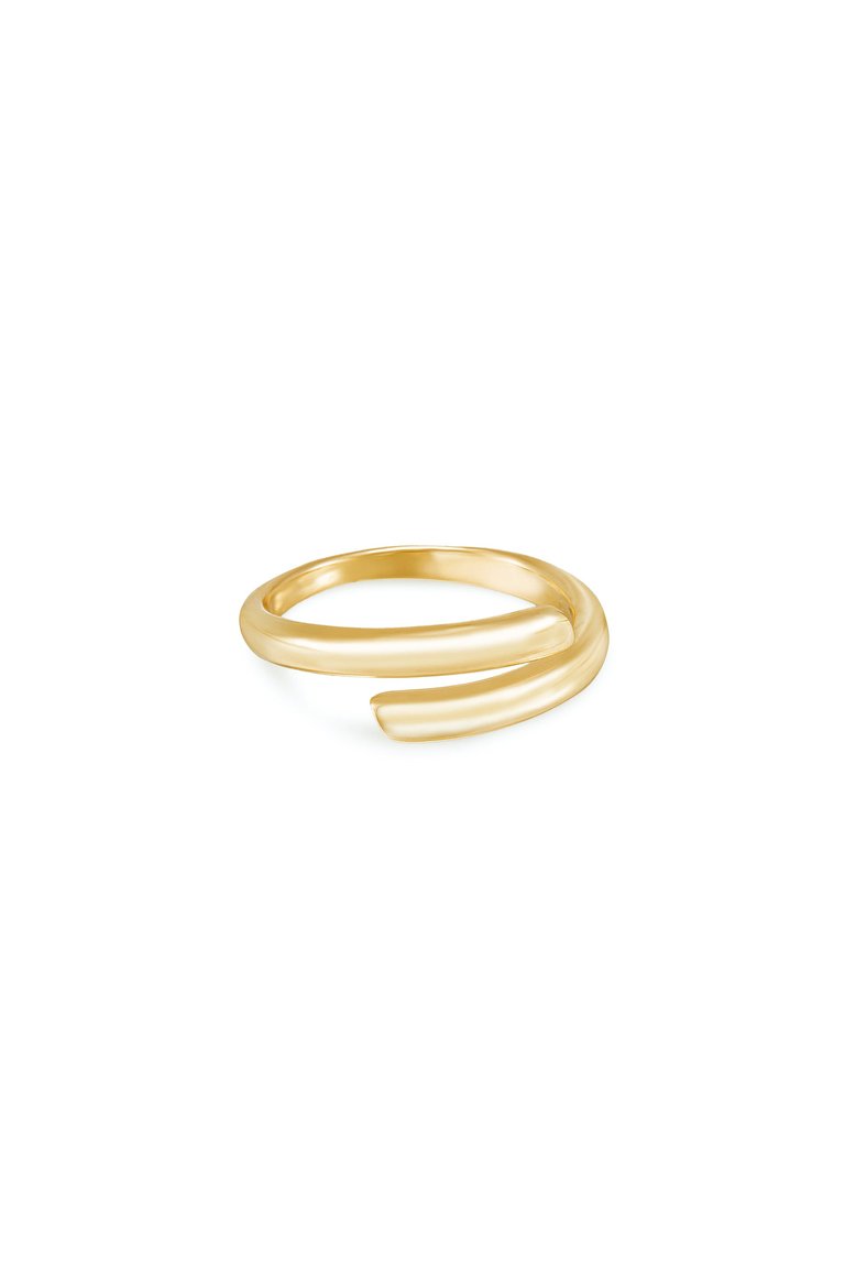 Wrap Around 18k Gold Plated Ring - Gold