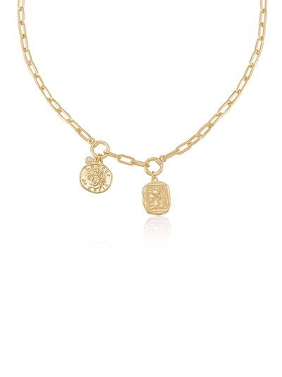 Ettika Your Everyday Chain and Charm 18k Gold Plated Necklace product