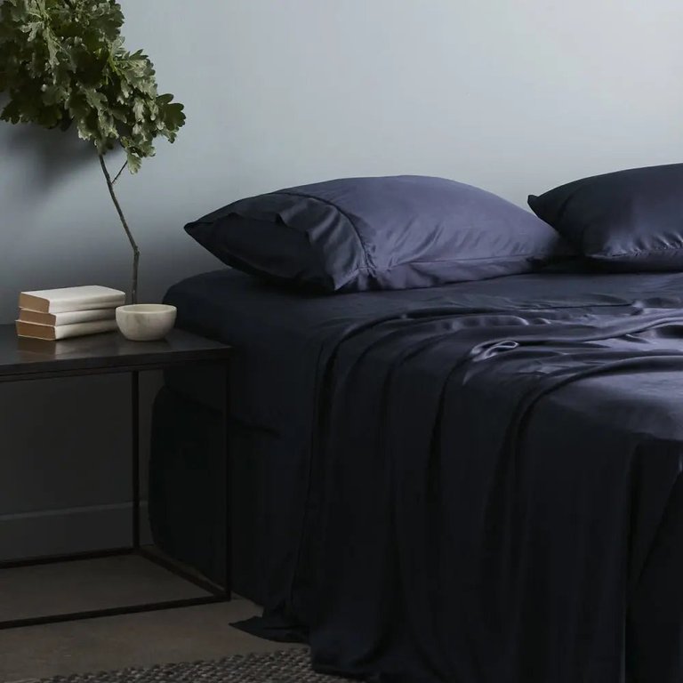 Sateen + Fitted Sheet - Ocean