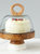 White Mod Block Cake Stand, Large