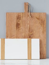 White Rectangle Mod Charcuterie Board, Small