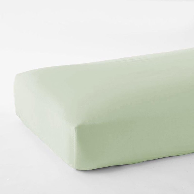 Baby Crib Sheets - Dew Green