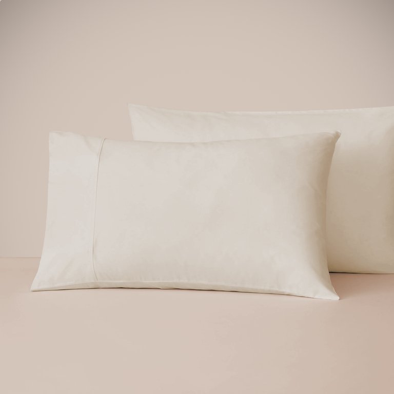 Eucalyptus Silk TENCEL Pillowcase Set - Beige