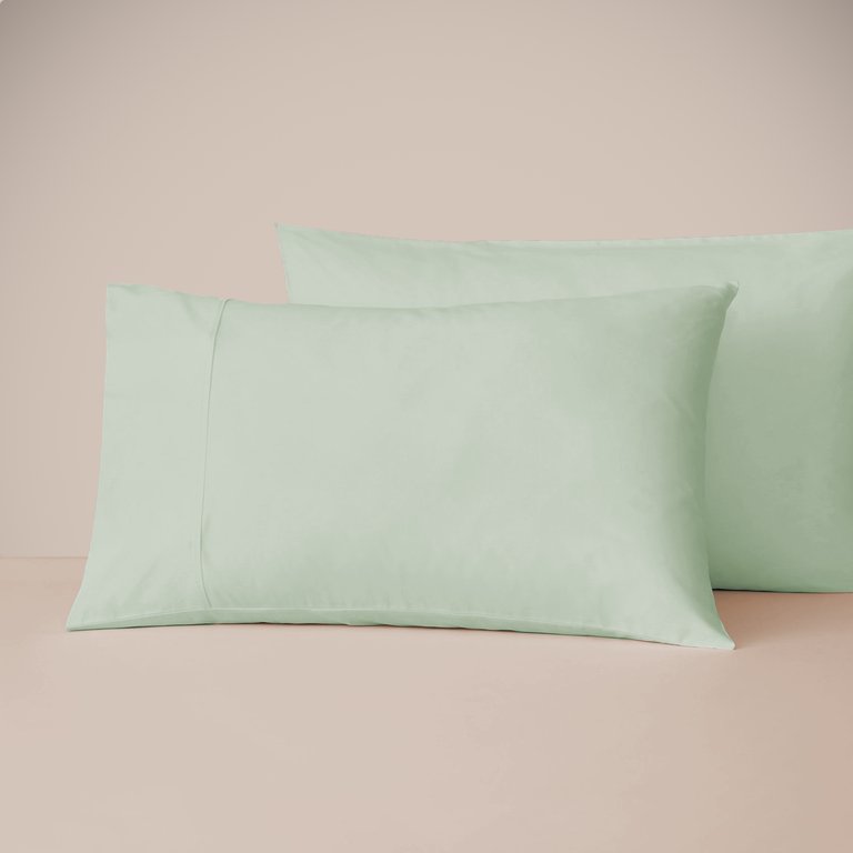 Eucalyptus Silk TENCEL Pillowcase Set - Spring Green