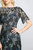 Brigitte Embroidered Midi Dress - Black