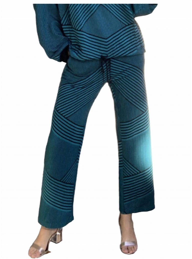 Brit Wit Jogger Pant - Teal And Black