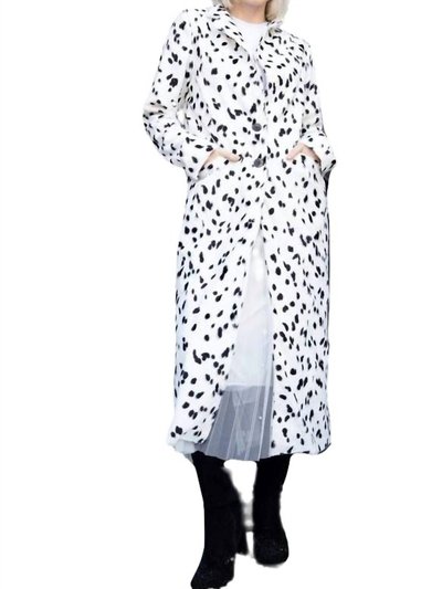 Eva Franco Camila Coat - Dalmatian Dot product