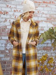 Coco Longline Plaid Coat