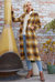 Coco Longline Plaid Coat