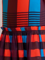 Flounced Midi Skirt