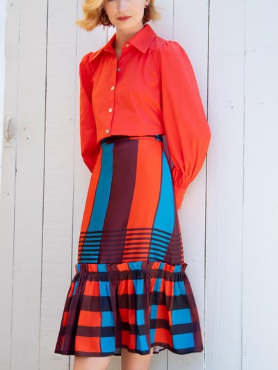 Eva Franco Flounced Midi Skirt product