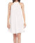 Halter Swing Mini Dress - White Petal