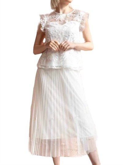 Eva Franco Lila Pearl Tulle Skirt - Ivory product