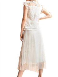 Lila Pearl Tulle Skirt - Ivory