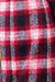 Longline Plaid Coat - Red Plaid