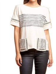 Pocket T-Shirt - Black/White Stripe
