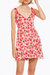 Rada Tiered Mesh Mini Dress In Strawberry Fields - Strawberry Fields