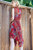 Santal Dress - Patchwork Pleated