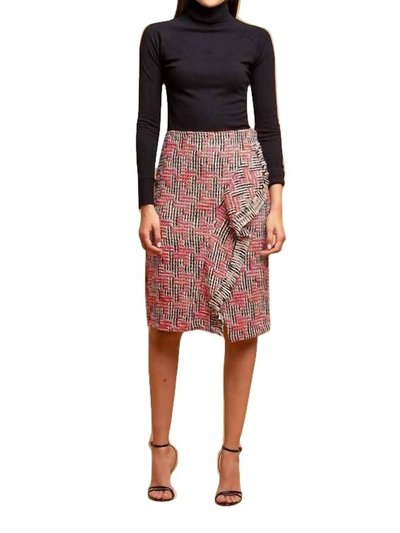 Eva Franco Tweed Pencil Skirt - Red product