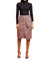 Tweed Pencil Skirt - Red - Red