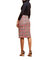 Tweed Pencil Skirt - Red